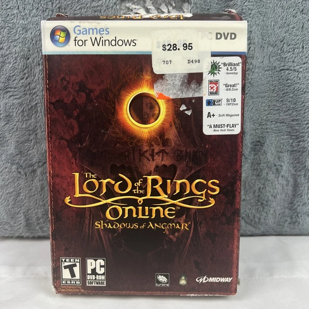 Lord of the Rings Online: Shadows of Angmar (PC, 2007) Disc 2 Only Extra Manuals